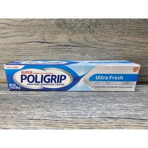 Poligrip Super Strong All Day Hold Ultra Fresh Minty Flavor